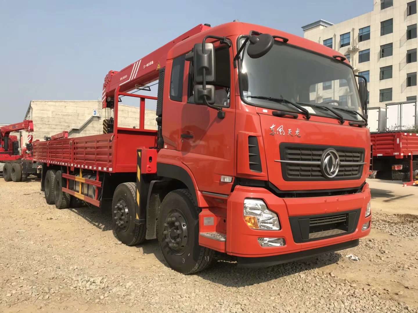 utility service truck with crane for sale